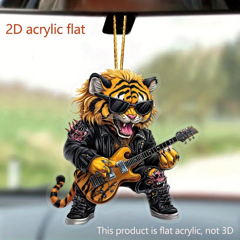 Rock & Roll Guitar Acrylic Pendant