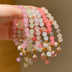 Load image into Gallery viewer, Resin Bead Bracelet with Faux Pearl &amp; Shell Charms
