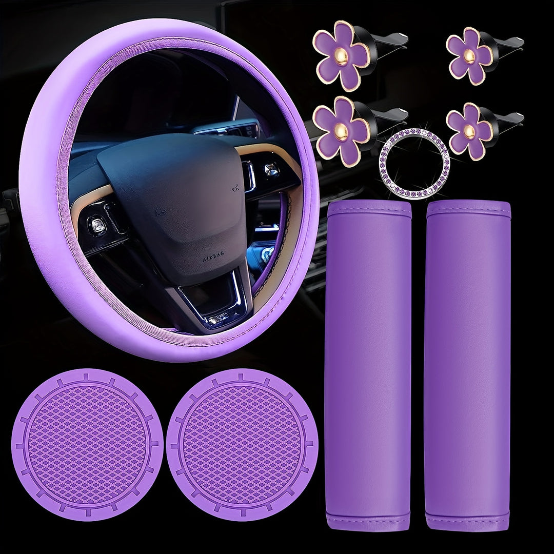 Cute Car Accessories Set (10 PCs)