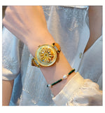 Load image into Gallery viewer, Boho Chic Starry Sunflower Quartz Watch
