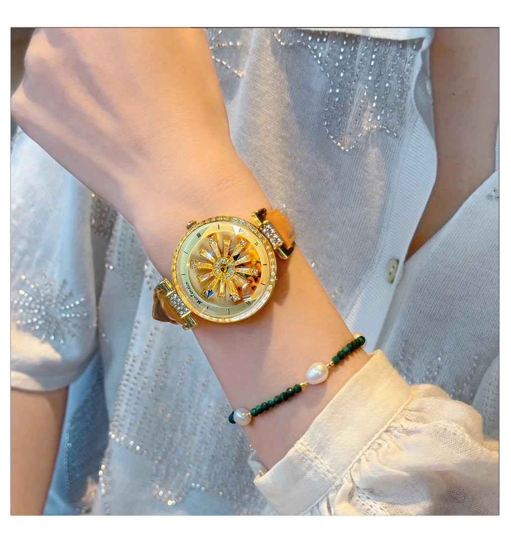 Boho Chic Starry Sunflower Quartz Watch