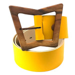 Load image into Gallery viewer, Leather Wood Belt Bryce Free 622
