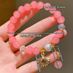 Load image into Gallery viewer, Resin Bead Bracelet with Faux Pearl &amp; Shell Charms
