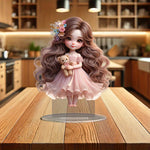 Load image into Gallery viewer, Glam Style Acrylic Collectible Figurine - Cute Doll Girl Display
