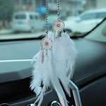 Load image into Gallery viewer, Feather Dream Catcher Car Charm
