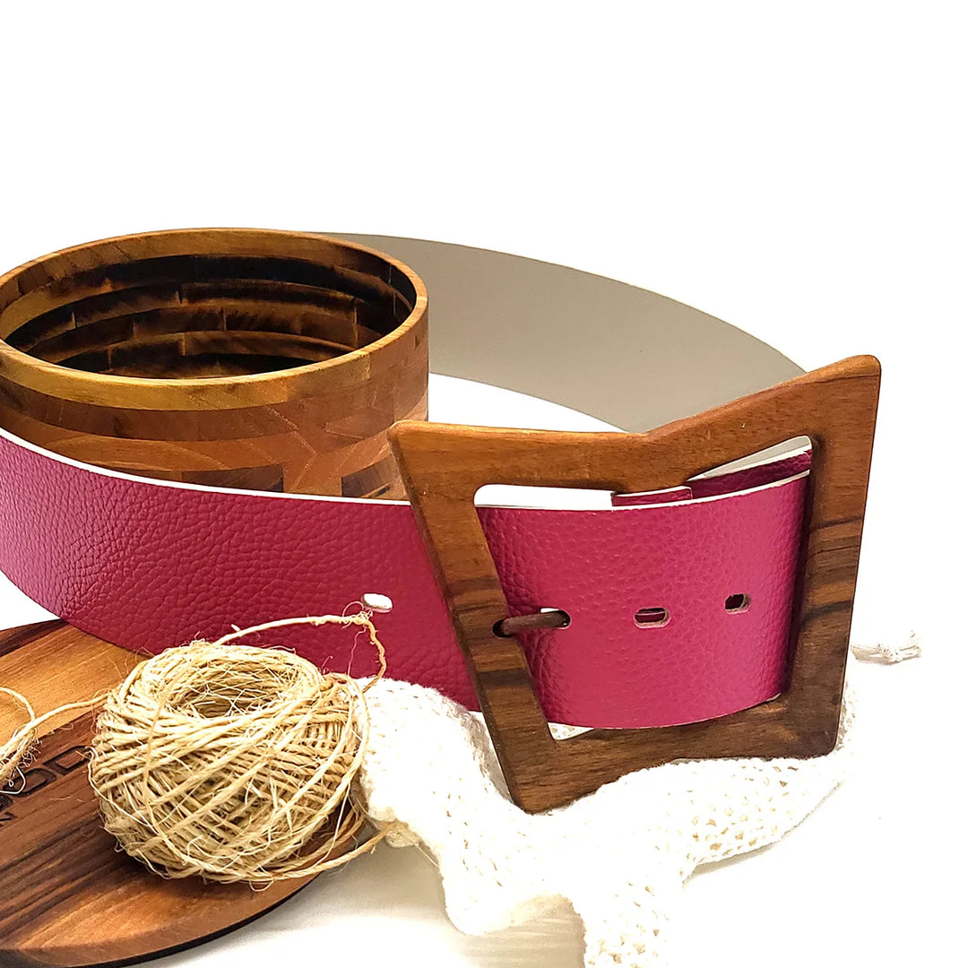 Leather Wood Belt Bryce Free