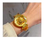 Load image into Gallery viewer, Boho Chic Starry Sunflower Quartz Watch
