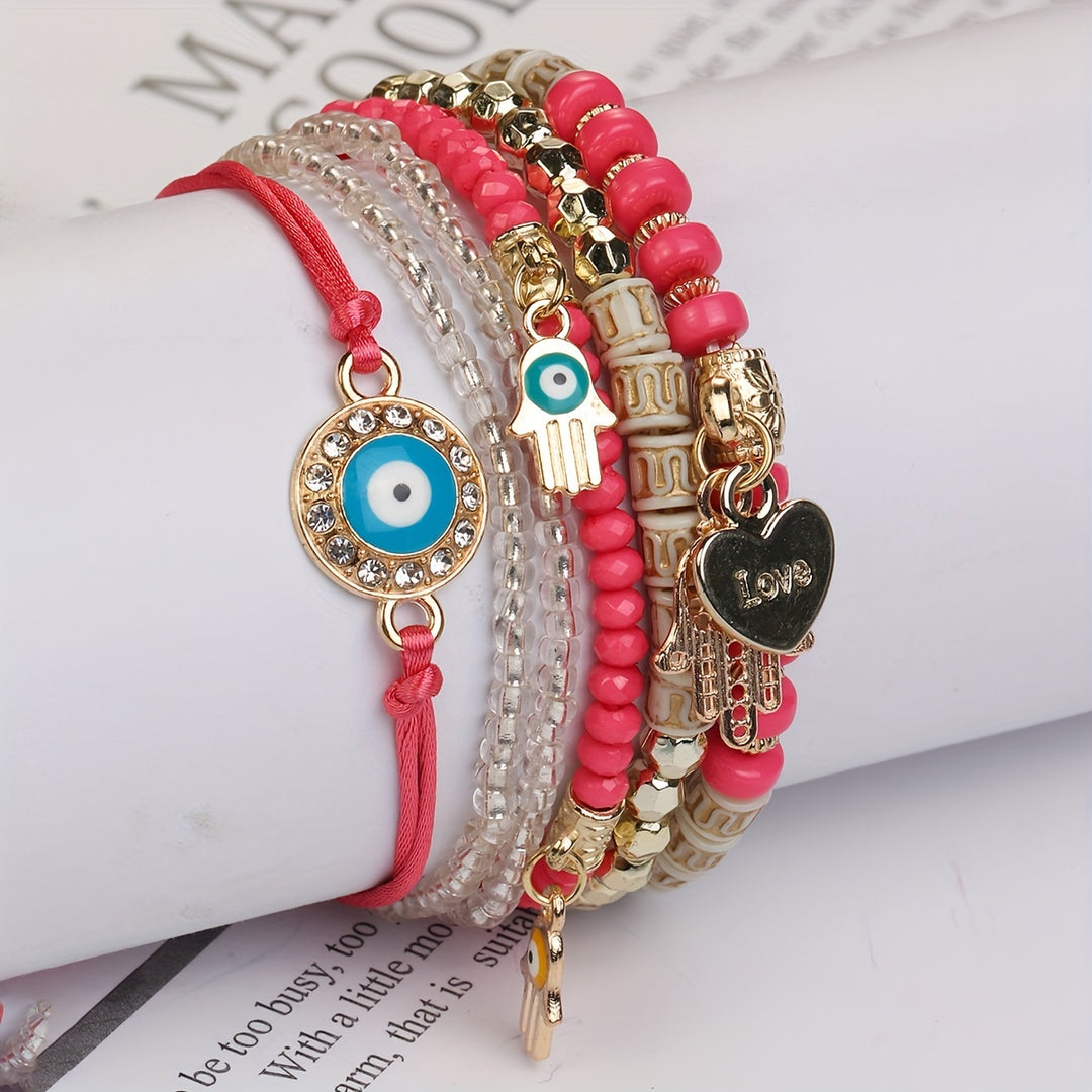 Evil Eye Bracelet Set