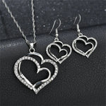 Load image into Gallery viewer, Double Heart Jewelry Set
