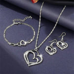 Load image into Gallery viewer, Double Heart Jewelry Set
