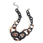 Load image into Gallery viewer, Retro Acrylic Leopard Leather Choker Necklace
