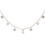 Load image into Gallery viewer, Moon &amp; Stars Layered Necklace
