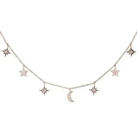 Moon & Stars Layered Necklace