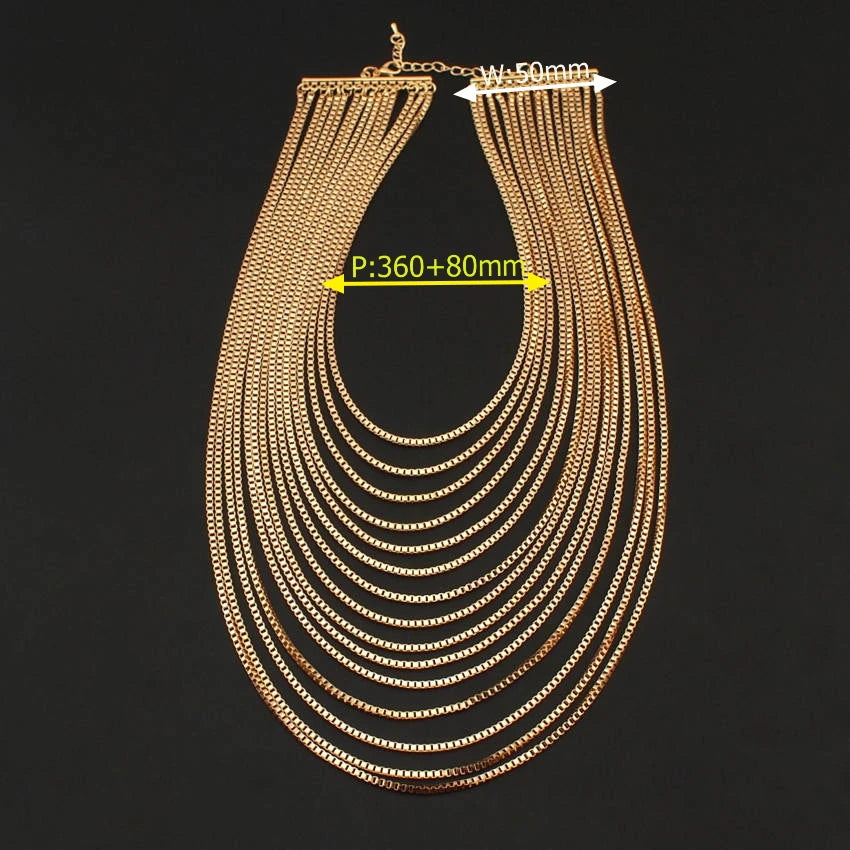 Trendy Geometric Chain Necklace