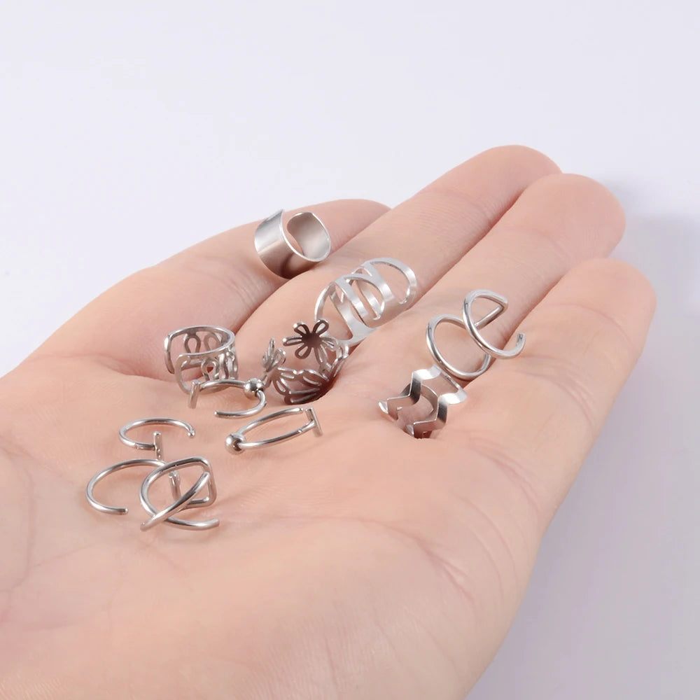 Surgical Steel Clip On Earrings