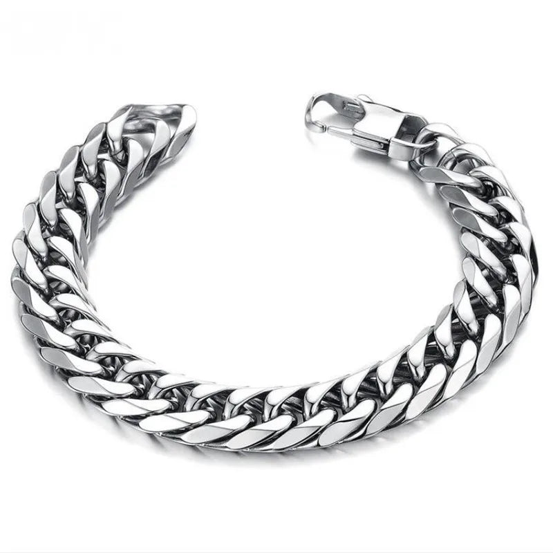 HNSP Thick Stainless Steel Bracelet