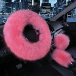 Load image into Gallery viewer, Fur Steering Wheel Cover Set
