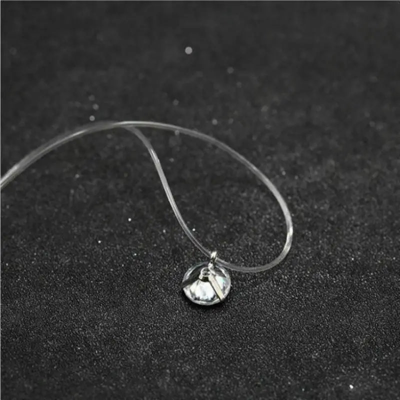 Square Imitation Pearl Zircon Necklace