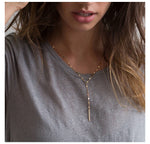 Load image into Gallery viewer, Minimalist Bamboo Chain Choker Necklace
