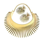 Load image into Gallery viewer, Exaggerated Gold Torque Choker Set
