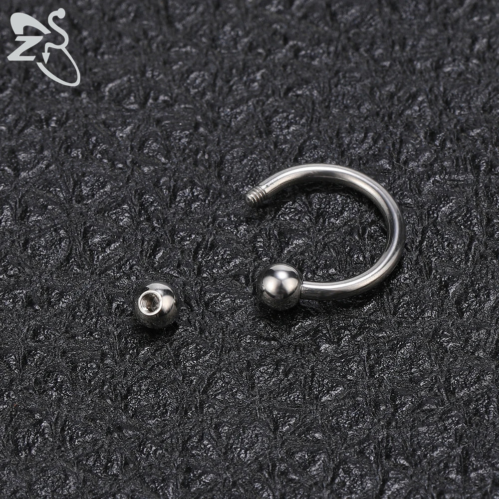 ZS Stainless Steel Nose Ring