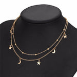 Load image into Gallery viewer, Star &amp; Moon Pendant Necklace
