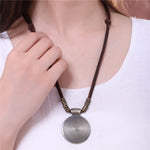 Load image into Gallery viewer, Vintage Leather Pendant Necklace
