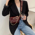 Load image into Gallery viewer, Vintage Leather Chain Crossbody Bag
