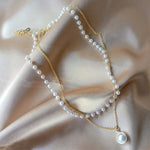 Load image into Gallery viewer, Kpop Double Layer Pearl Choker
