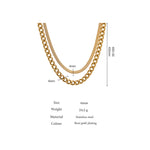 Load image into Gallery viewer, Gold Layered Chain Necklace
