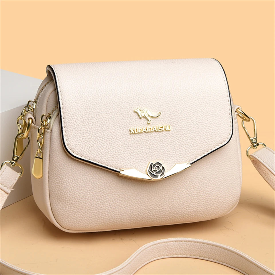 Elegant Soft Leather Shoulder Bag