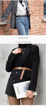 Load image into Gallery viewer, Women’s Fashion Pin Buckle PU Leather Belt for Jeans &amp; Cargo Pants
