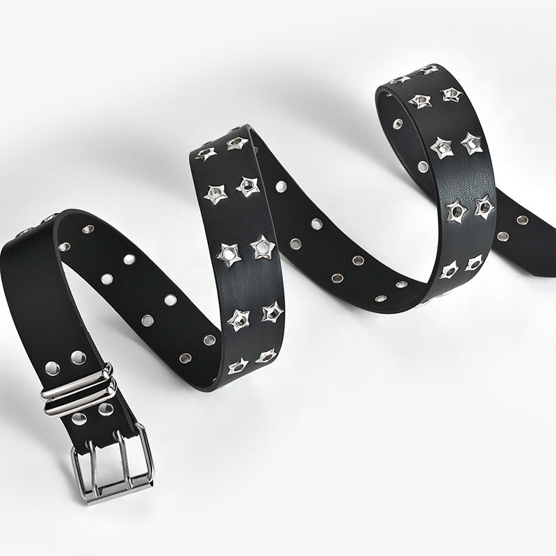 Punk Style Chain Belt with Star Buckle for Women