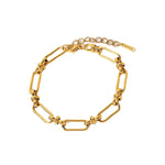 Load image into Gallery viewer, Gold Plated Knot Chain Bracelet
