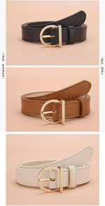 Load image into Gallery viewer, Women’s Fashion Pin Buckle PU Leather Belt for Jeans &amp; Cargo Pants
