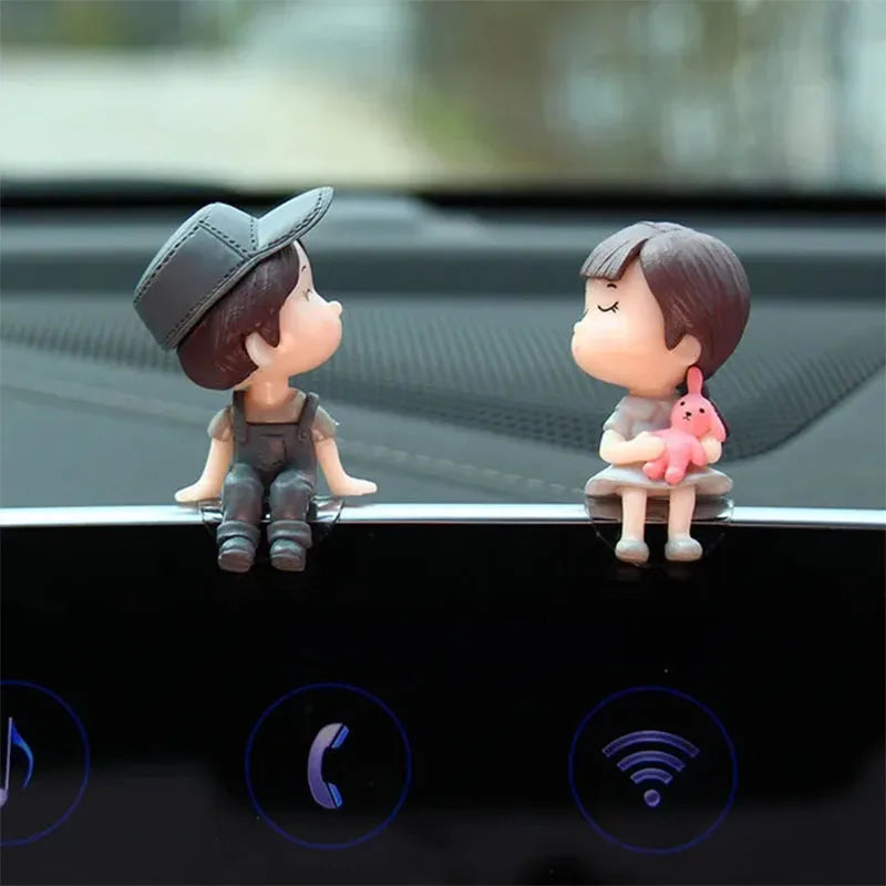 Cute Couple Balloon Car Ornaments