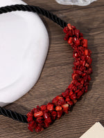 Load image into Gallery viewer, Boho Gravel Shell Rope Necklace
