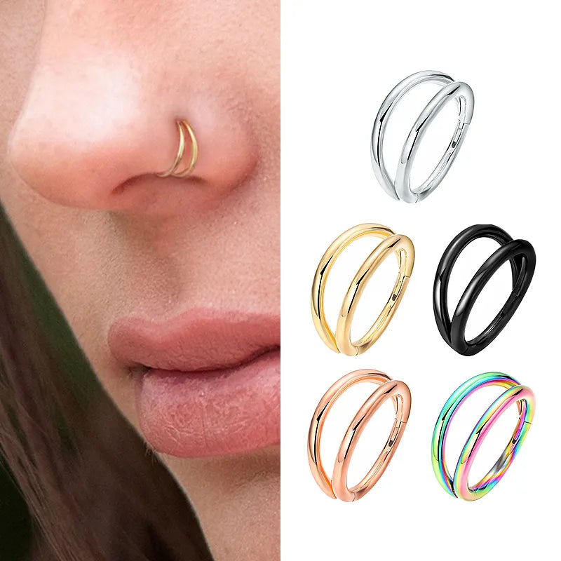 Black Septum Nose Ring