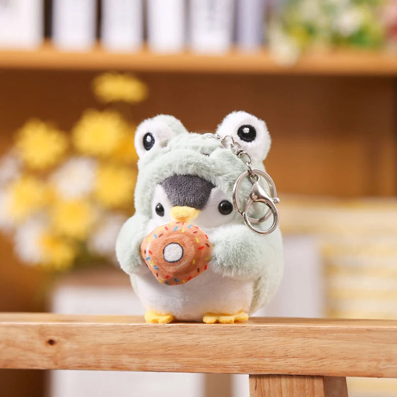 Cute Penguin Plush Keychain