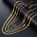 Load image into Gallery viewer, Gold Snake Chain Necklace
