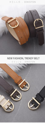 Load image into Gallery viewer, Women’s Fashion Pin Buckle PU Leather Belt for Jeans &amp; Cargo Pants
