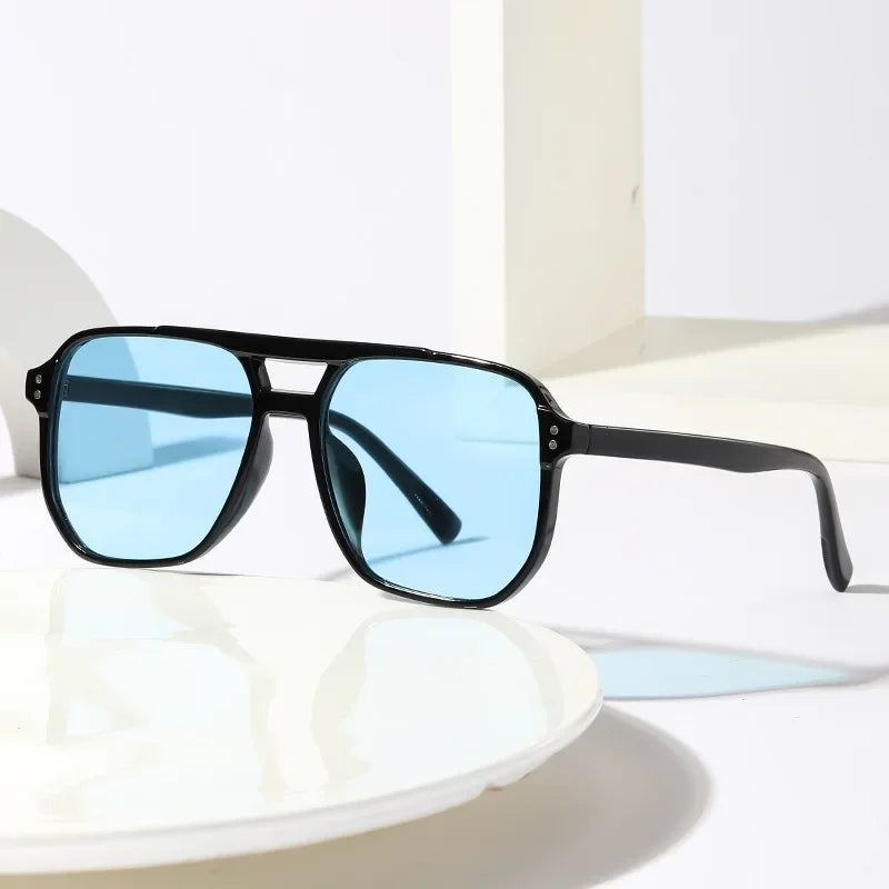 Retro Jelly Color Square Sunglasses