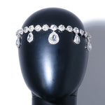 Load image into Gallery viewer, Crystal Water Drop Head Chain
