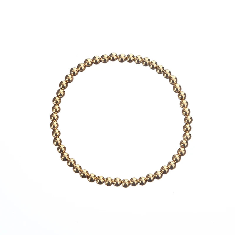 Gold Plated Metal Ball Bracelet