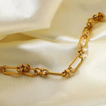 Load image into Gallery viewer, Gold Plated Knot Chain Bracelet
