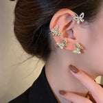 Load image into Gallery viewer, Sparkling Butterfly Ear Clips
