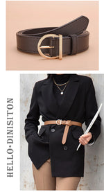 Load image into Gallery viewer, Women’s Fashion Pin Buckle PU Leather Belt for Jeans &amp; Cargo Pants
