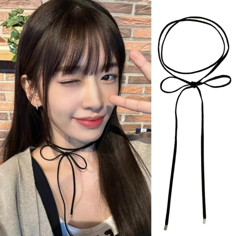 Korean Velvet Bowknot Choker