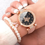 Load image into Gallery viewer, Pink Pearl Butterfly Watch
