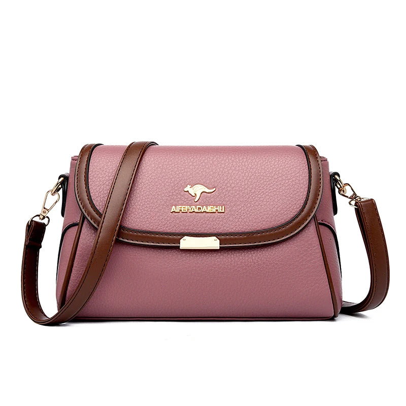 Solid Color Designer Crossbody Bag